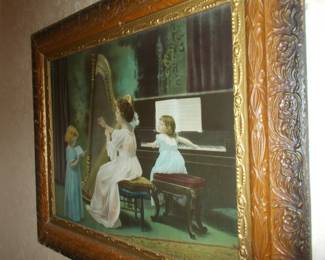 Antique framed art