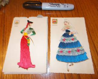 Needlework post cards  not included in the album
