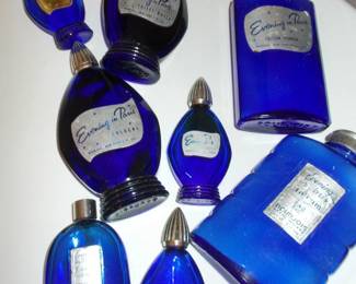 Old perfume and talc bottles