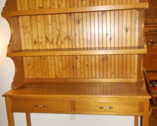 Beaded board open hutch