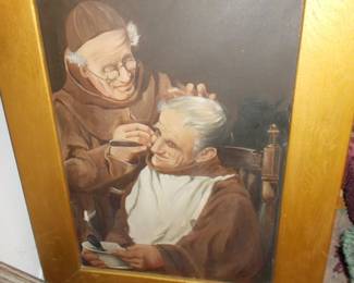 Old Oil on canvas 1 spot of damage