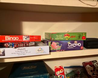 Shelf in game closet 