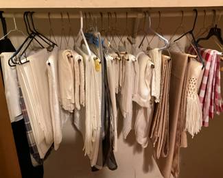 Tablecloths in closet - some napkins