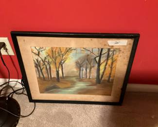 Another nice framed & patted picture under glass