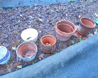 Pots - outside