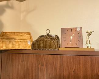 Items on top of desk in office