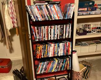 DVD’s and shelf