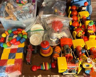Hundreds of vintage toys.