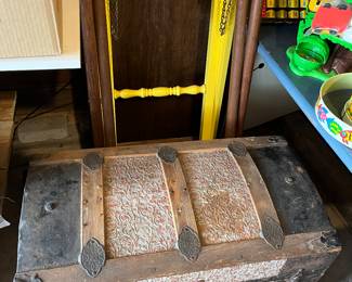 Antique trunk.