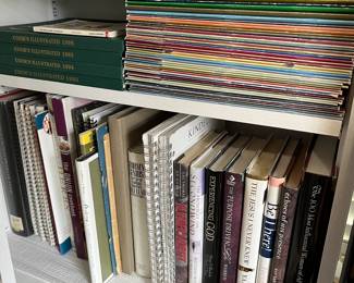 Hundreds of books to be sold. Many cookbooks, classics, Christianity/theology, etc.