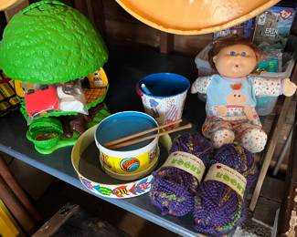 Hundreds of vintage toys.