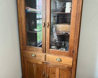 Vintage oak cabinet.