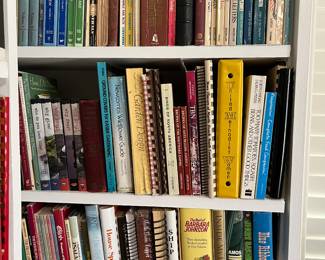 Hundreds of books to be sold. Many cookbooks, classics, Christianity/theology, etc.