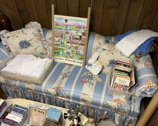 Upholstered couch by Isenhour Furniture.