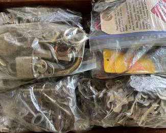 Hundreds of antique keys and locks.