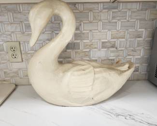 PAPER MACHE SWAN
