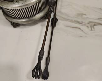 AWESOME TONGS WITH RELISH DISH
