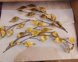 MID CENTURY COPPER AND BRASS WALL DECOR