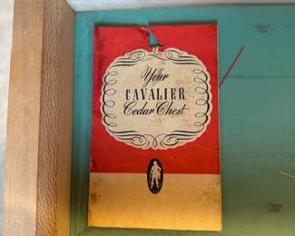 #54	Antique Cavalier Cedar Chest	 $ 125.00 																							
