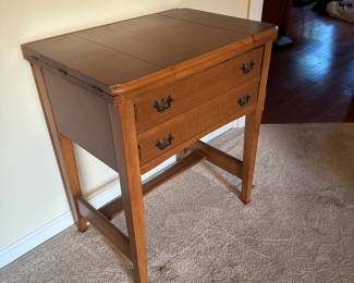 #57	Vintage Sewing Machine Table w/Sears Penncrest Machine	 $ 85.00 																							