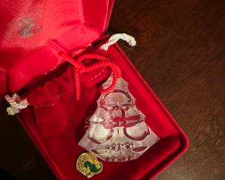 #60	Vintage Waterford Christmas Ornament 1999 "5 Golden Rings"	 $ 50.00 																							