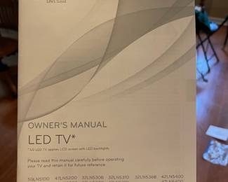 #101	LED LG TV	 $ 65.00 																							