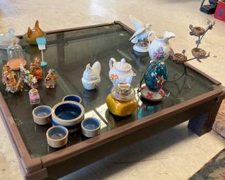 A modern square coffee table