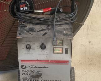 Car starter charger and battery tester