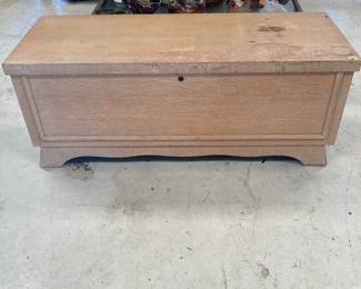 An old blanket chest