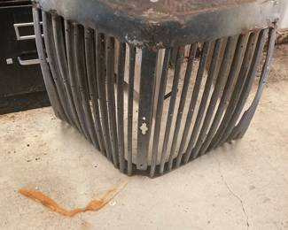 Metal car grill that’s very old