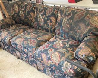 Dark blue Paisley sofa
