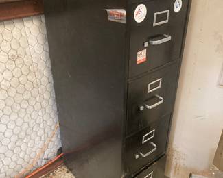 Four drawer filing cabinet