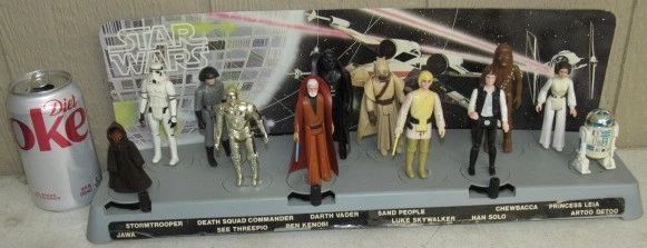 1977 Star Wars Action Figures on Display