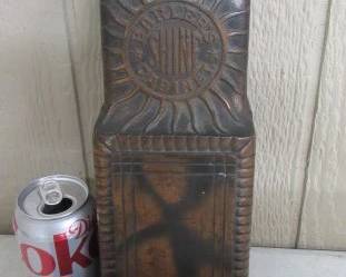 Metal Barler's Shoe Shine Cabinet