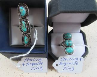Sterling & Turquoise Rings