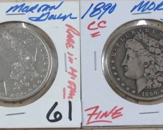 1890 Carson City Silver Dollars