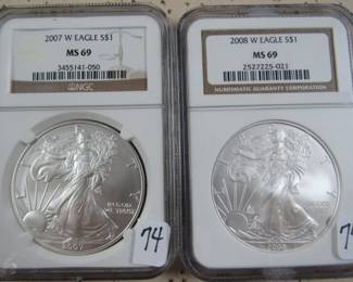 NGC West Point Mint Silver Eagles