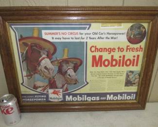 1944 Mobilgas & Mobiloil Advertising