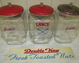 Old Lance Snack Jars