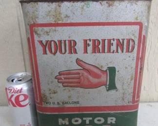 Your Friend Motor Oil Can - Billups Brothers