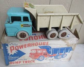 1950's Marx Toys Power House Dump Truck w/Box
