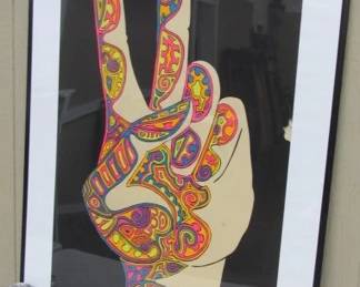 1970 The Hand Blacklight Poster by Artist John Weber