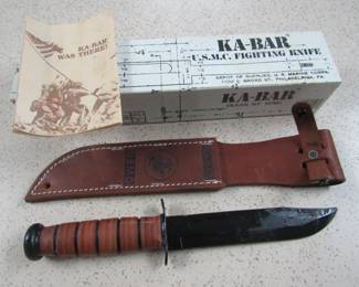 Ka-Bar U.S.M.C. Fighting Knife - Mint in Box w/Paperwork