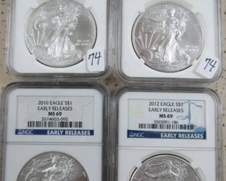NGC Early Releases Silver Eagles