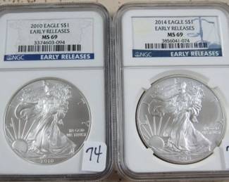 NGC Early Releases Silver Eagles