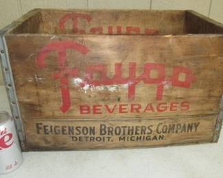 1950's Faygo Beverages Wood Crate