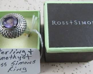Sterling & Amethyst Ring - Ross Simons 