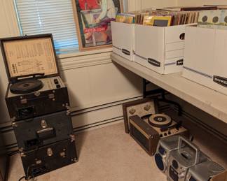 Vintage record players to go with all the vintage records!