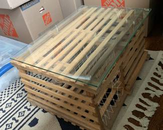 Lobster trap side table