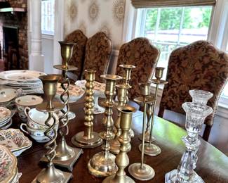 Brass candlesticks